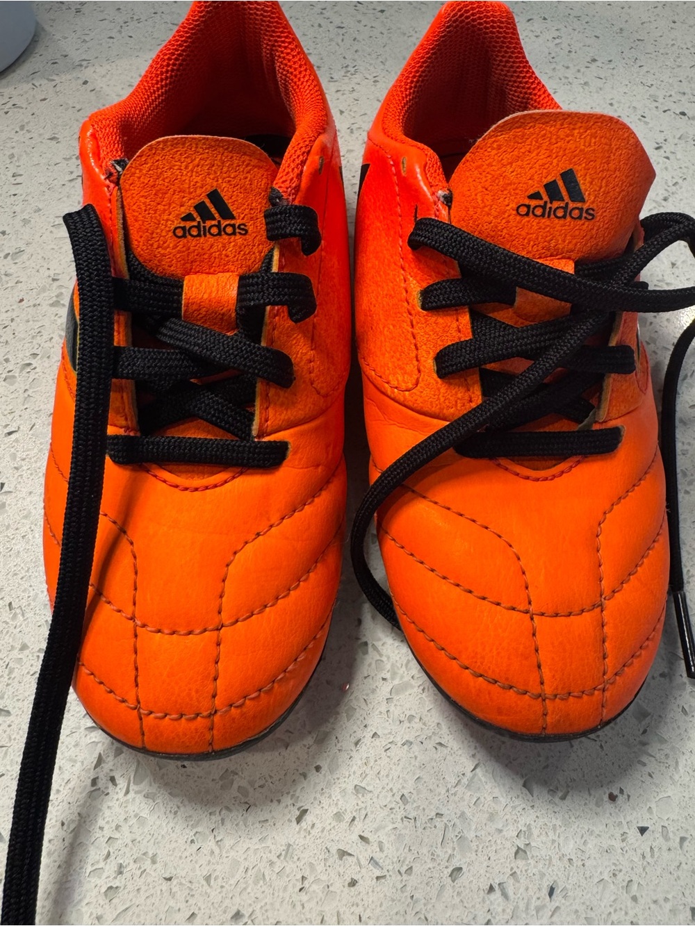 Adidas ACE 17.4 Kids Bright Orange Soccer Sneakers with Black Laces